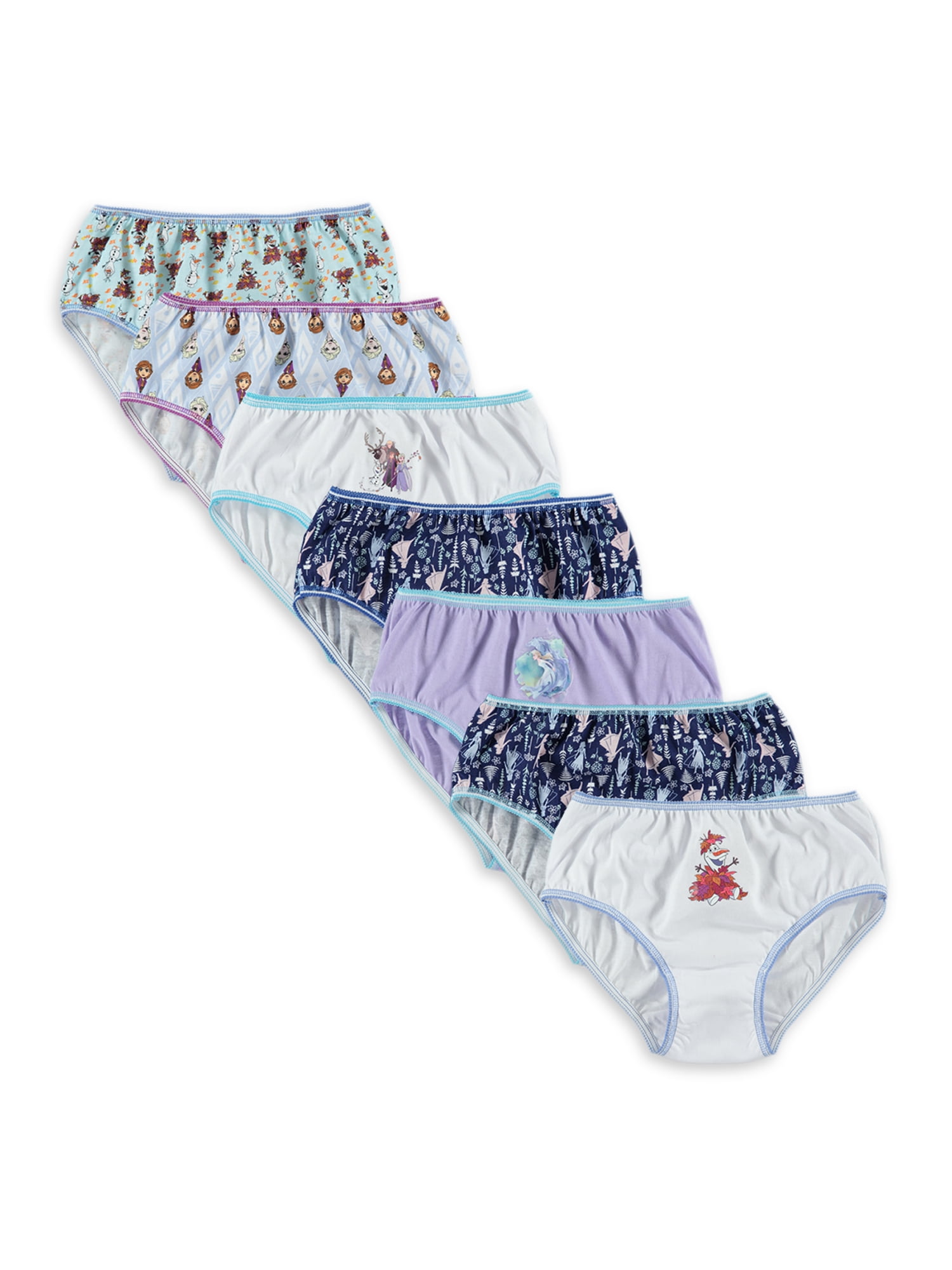 Disney FROZEN 7 pairs Girls PANTIES Underwear 100% Cotton Size 2T