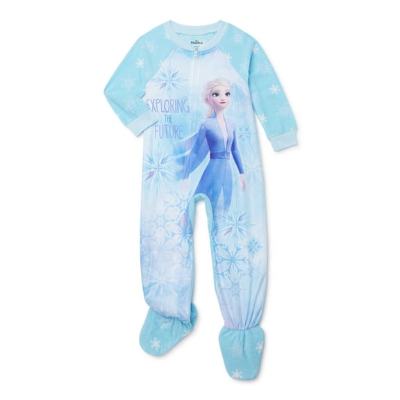 Frozen 2 Toddler Girl Microfleece Blanket Sleeper Pajamas