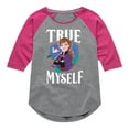 thumbnail image 1 of Frozen 2 - True To Myself - Toddler And Youth Girls Raglan Graphic T-Shirt, 1 of 4