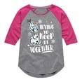 thumbnail image 1 of Frozen 2 - Trying To Keep it Together - Toddler And Youth Girls Raglan Graphic T-Shirt, 1 of 5
