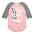 thumbnail image 1 of Frozen 2 - Trying To Keep it Together - Toddler And Youth Girls Raglan Graphic T-Shirt, 1 of 5