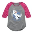 thumbnail image 1 of Frozen 2 - Up To Snow Good - Toddler And Youth Girls Raglan Graphic T-Shirt, 1 of 5