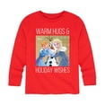 thumbnail image 1 of Frozen 2 - Warm Hugs Holiday Wishes - Toddler And Youth Long Sleeve Graphic T-Shirt, 1 of 5