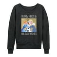 thumbnail image 1 of Frozen 2 - Warm Hugs Holiday Wishes - Women's Lightweight French Terry Long Sleeve Shirt, 1 of 5
