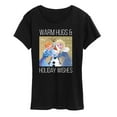 thumbnail image 1 of Frozen 2 - Warm Hugs Holiday Wishes - Women's Short Sleeve Graphic T-Shirt, 1 of 5
