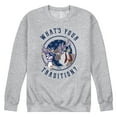thumbnail image 1 of Frozen 2 - Whats Your Tradition - Adult Crew Fleece, 1 of 5