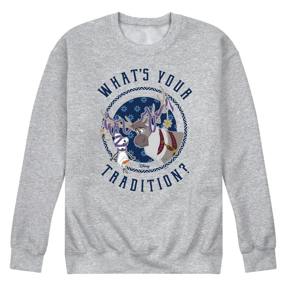 Frozen 2 - Whats Your Tradition - Adult Crew Fleece