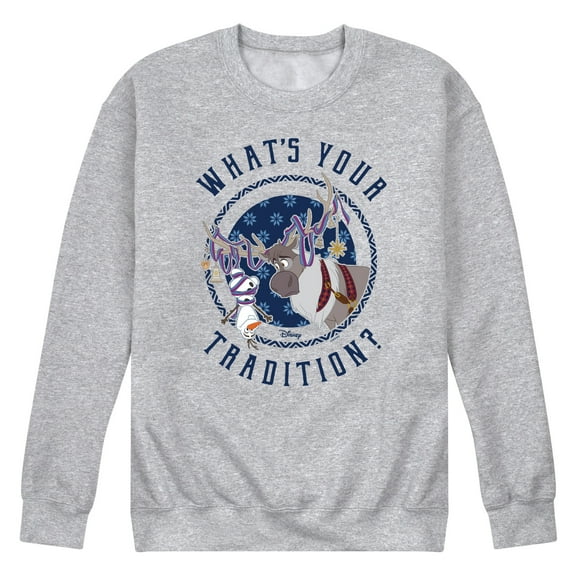 Frozen 2 - Whats Your Tradition - Adult Crew Fleece