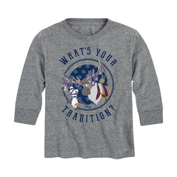 Frozen 2 - Whats Your Tradition - Toddler And Youth Long Sleeve Graphic T-Shirt