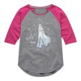 thumbnail image 1 of Frozen 2 - Wild One - Toddler And Youth Girls Raglan Graphic T-Shirt, 1 of 5