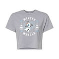 thumbnail image 1 of Frozen 2 - Winter Wonder  - Juniors Cropped Cotton Blend T-Shirt, 1 of 5