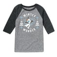 thumbnail image 1 of Frozen 2 - Winter Wonder - Toddler And Youth Raglan Graphic T-Shirt, 1 of 4