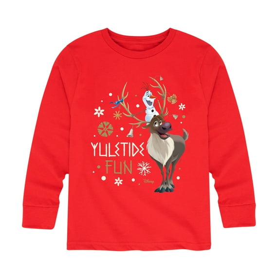 Frozen 2 - Yuletide Fun - Toddler And Youth Long Sleeve Graphic T-Shirt