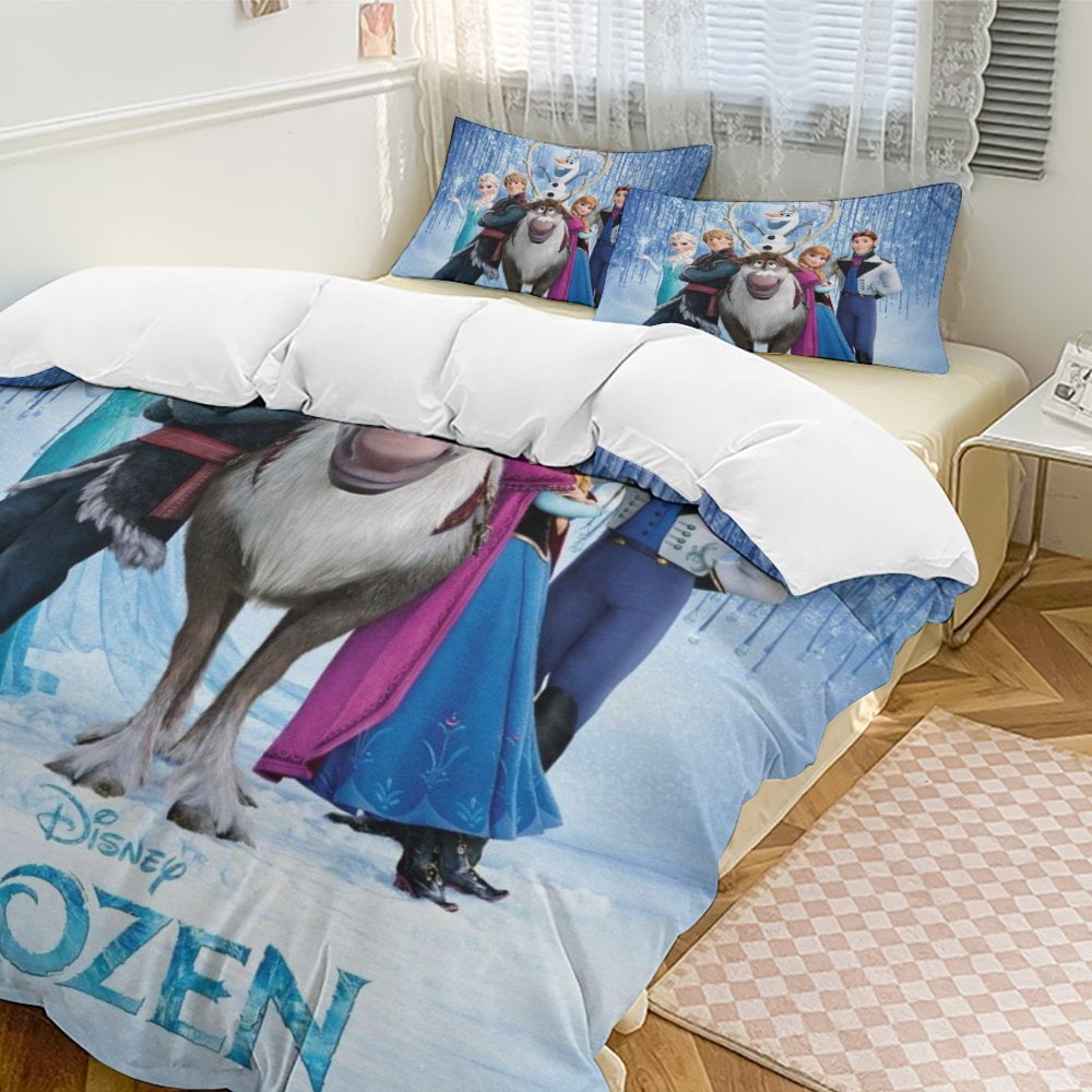 Frozen 3-Piece Bedding Set Soft Warm And Comfortable Bed Set with 1 ...