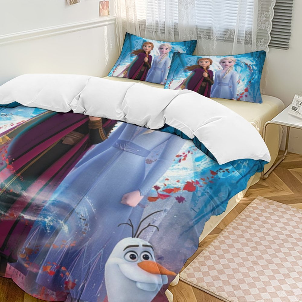 Frozen 3-Piece Bedding Set Soft Warm And Comfortable Bed Set with 1 ...