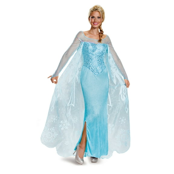 Adults Prestige Disney Frozen Elsa Dress Costume