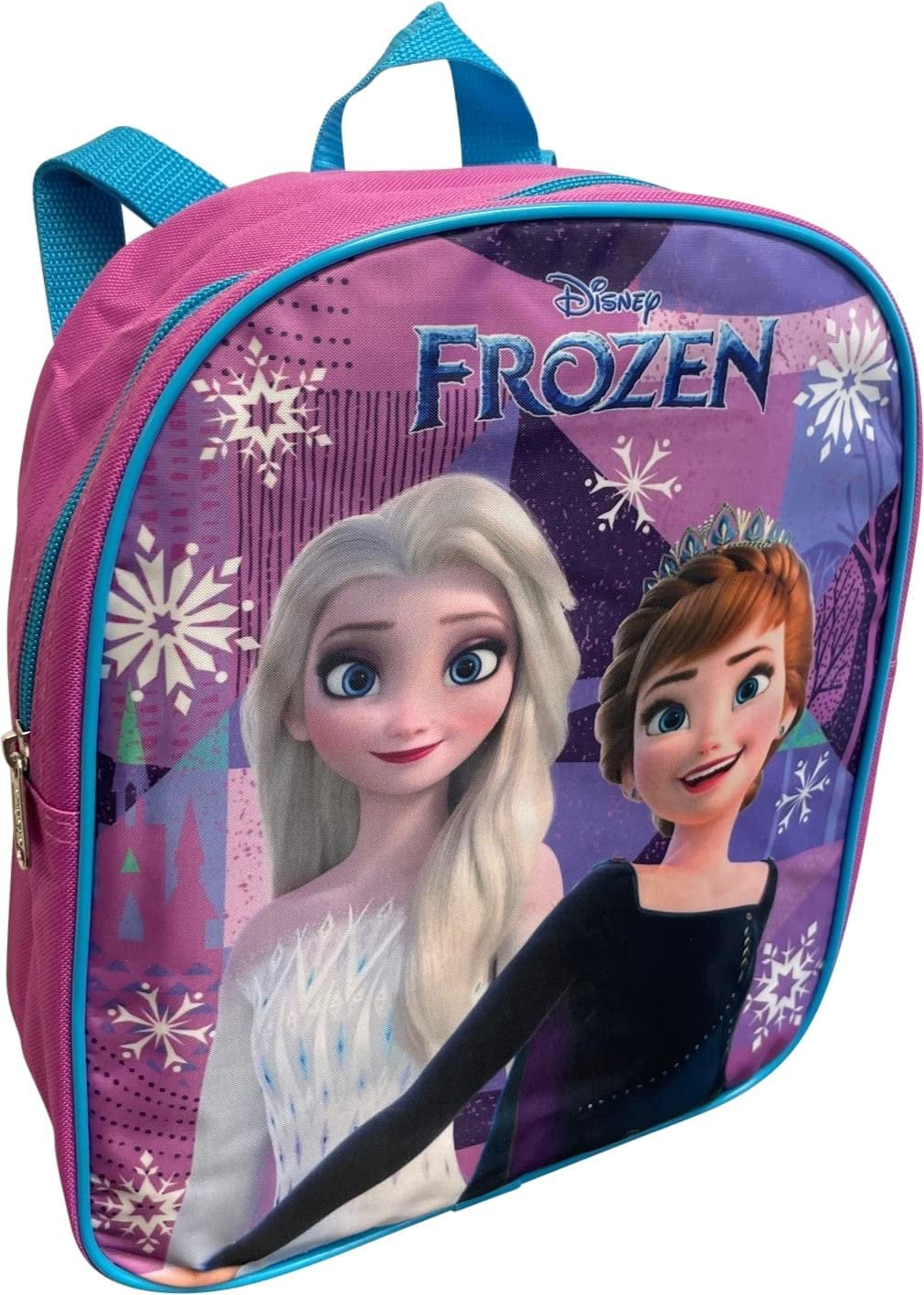 DISNEY FROZEN Frozen Anna And Elsa Toddler Girl 12 Inch Mini Backpack Pink-Blue