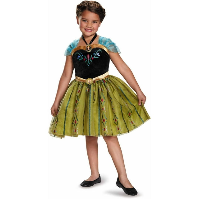 Frozen Anna Classic Child Dress Up / Role Play Costume with Locket