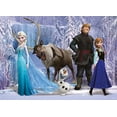 thumbnail image 1 of Frozen Anna Elsa Olaf Sven Reindeer Edible Cake Topper Image Frosting 1/4 Sheet ABPID04872, 1 of 3
