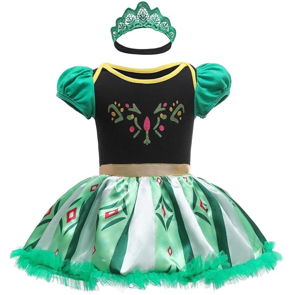 Frozen Anna Princess Costumes Birthday Fancy Halloween Xmas Party Dresses Up for Toddler Girls