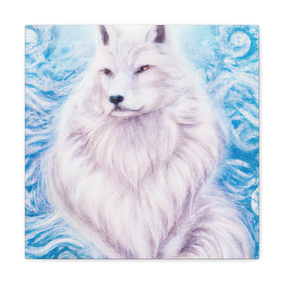 Frozen Arctic Wolfscape - Canvas