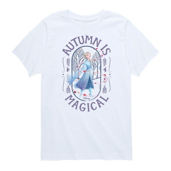Frozen - Autumn Is Magical  - Toddler And Youth Short Sleeve Graphic T-Shirt