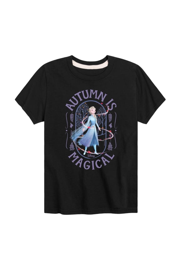 Frozen - Autumn Is Magical  - Toddler And Youth Short Sleeve Graphic T-Shirt