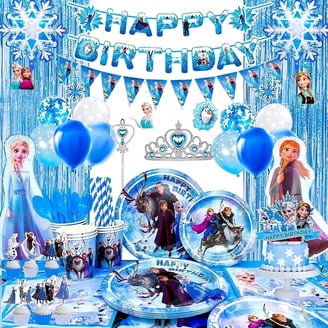 Lot De Ballons Décoration Anniversaire Frozen - Personnages Mignons - Pour Fille - Neuf USA