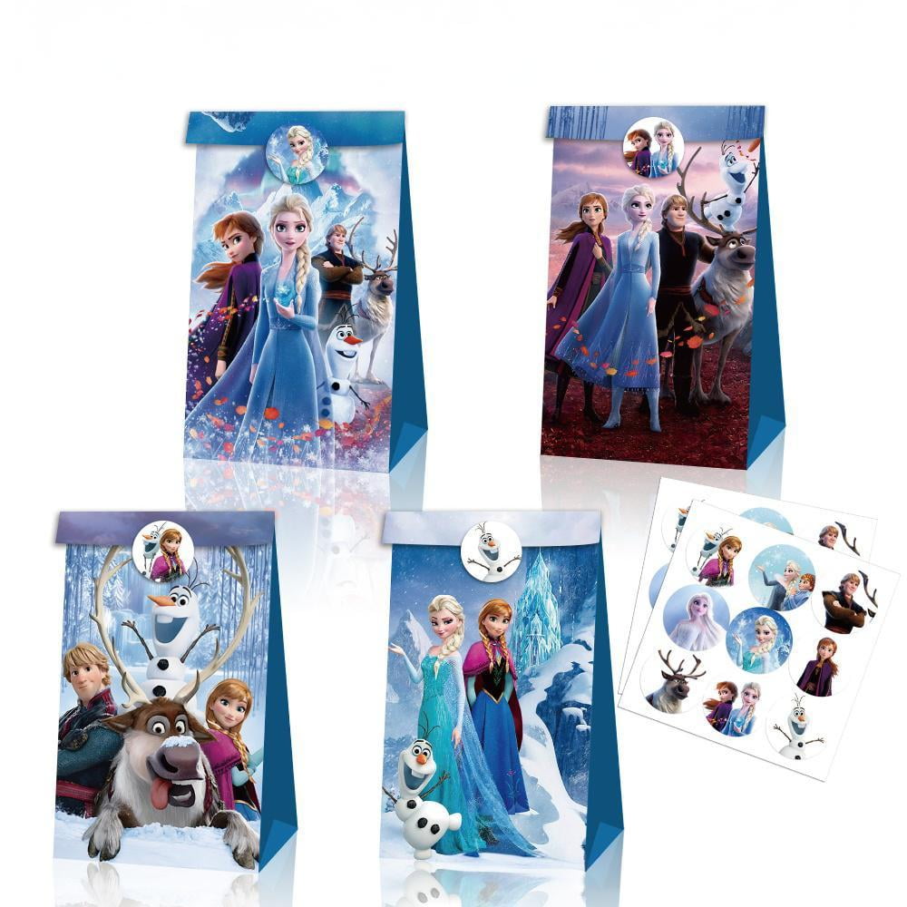 Frozen Birthday Party Supplies, 12pcs Frozen Party Favor Bags+18pcs ...