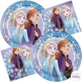 thumbnail image 1 of Frozen Birthday Party Supplies | Frozen Plates & Napkins, Sticker | Serves 16 Guests, 1 of 3
