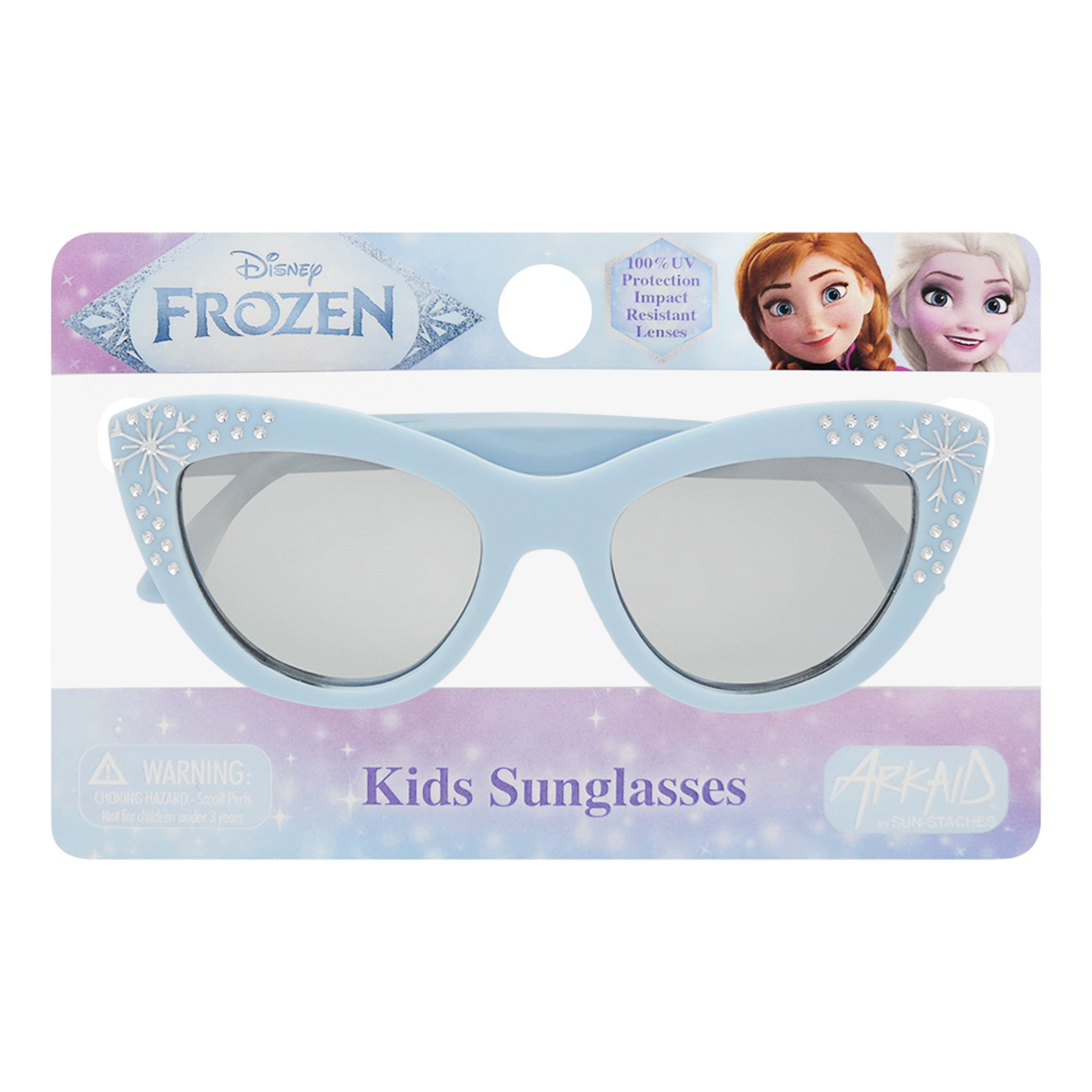 Frozen Blue Bling with Snowflake Cat Eye Sunglasses
