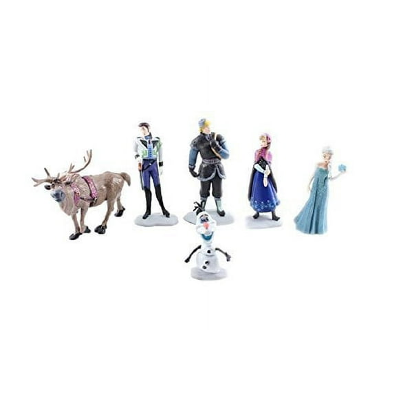 Frozen Cake Decoration Toppers Figures Toy Playset Doll Complete Set Anna Elsa Kristoff Olaf Hans Sven By Buy Home