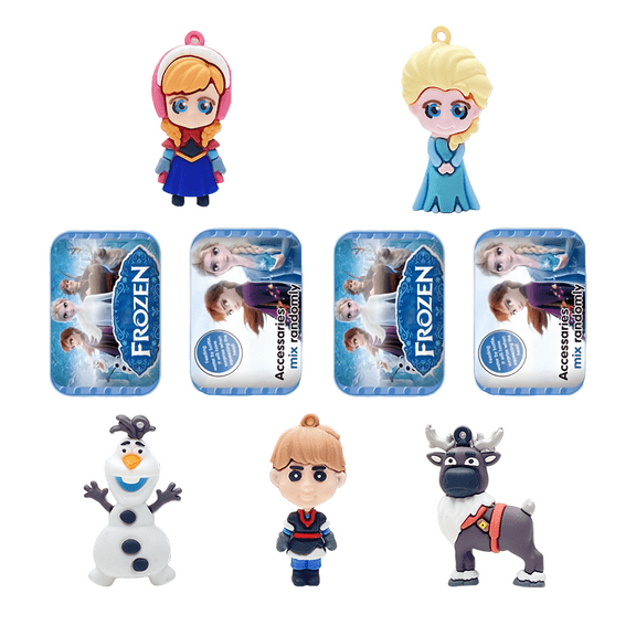 Frozen Capsule Blind Box Set, 4 Pcs Random Frozen Figures, 4 Pcs Random Stickers, 4 Pcs Beautiful Lanyard, Exquisite Frozen Collectible Mystery Box for Fans & Collectors