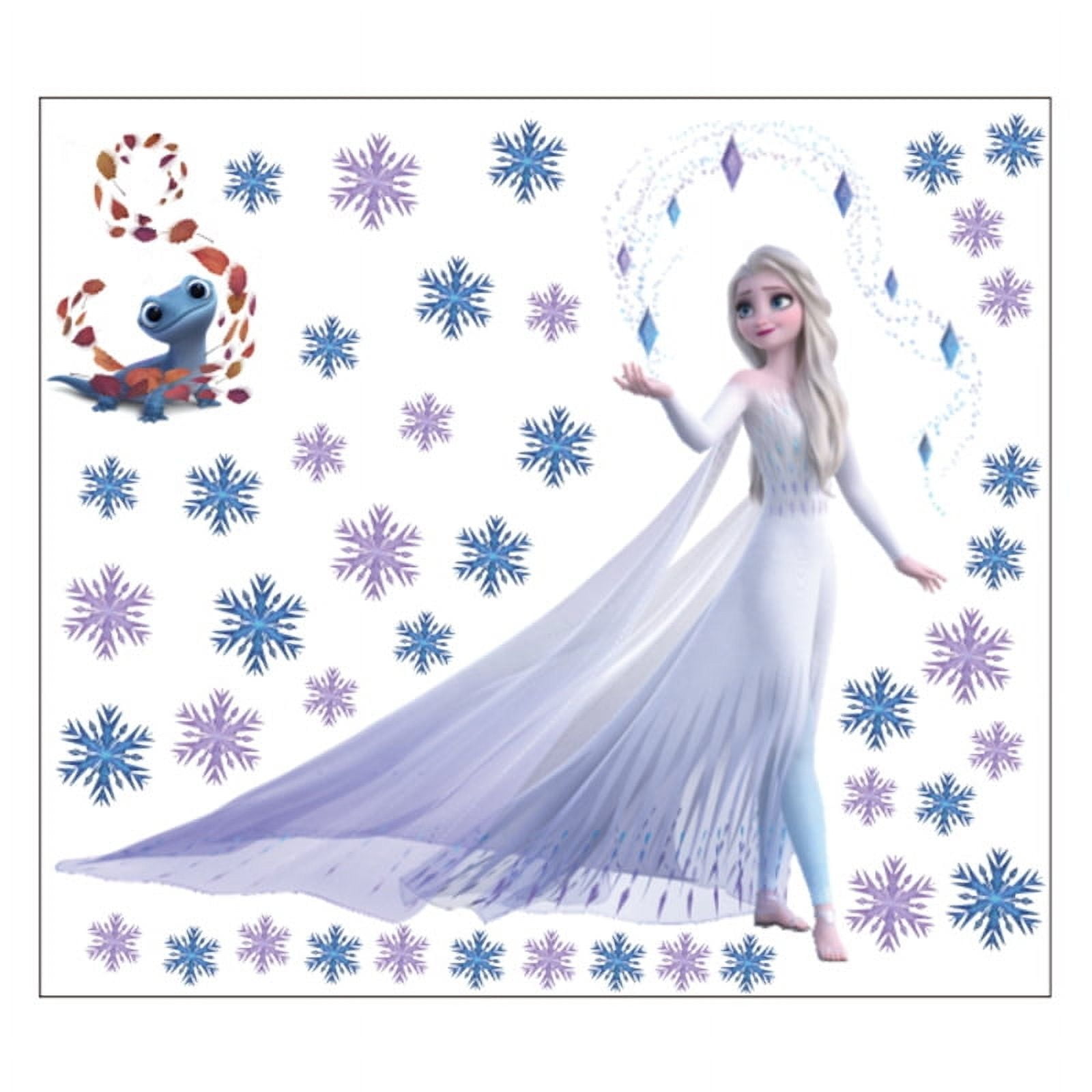 Frozen Cartoon Theme Elsa 3D Wall Decals,BedroomLiving Roomand Study Wall Background Decoration Stickers for Kids.