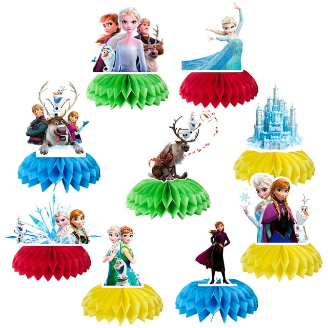 Frozen Centerpieces,9pcs Frozen Birthday Party Table Centerpieces Set Frozen Party Centerpieces