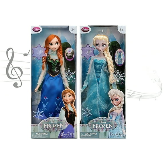 Frozen Classic Edition Singing Dolls Set – Elsa & Anna 16'' Collectible Duo, Motion-Activated Songs, Unopened Box – Rare & Hard to Find
