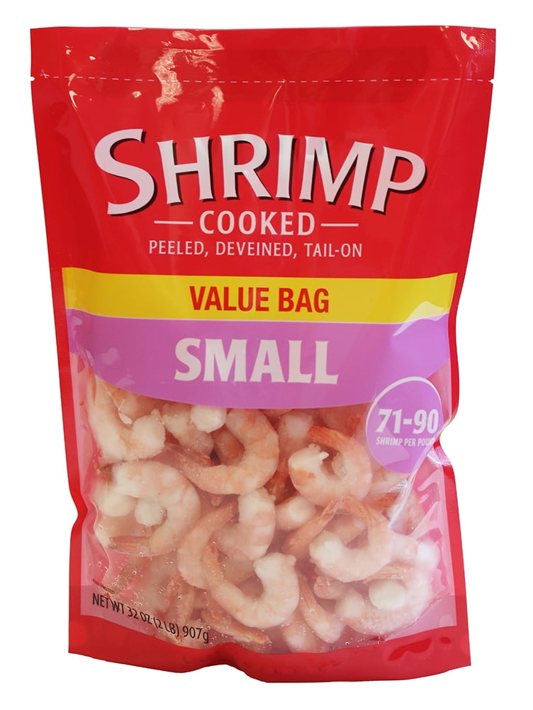 Frozen Cooked Small Shrimp, 2.0 lb
