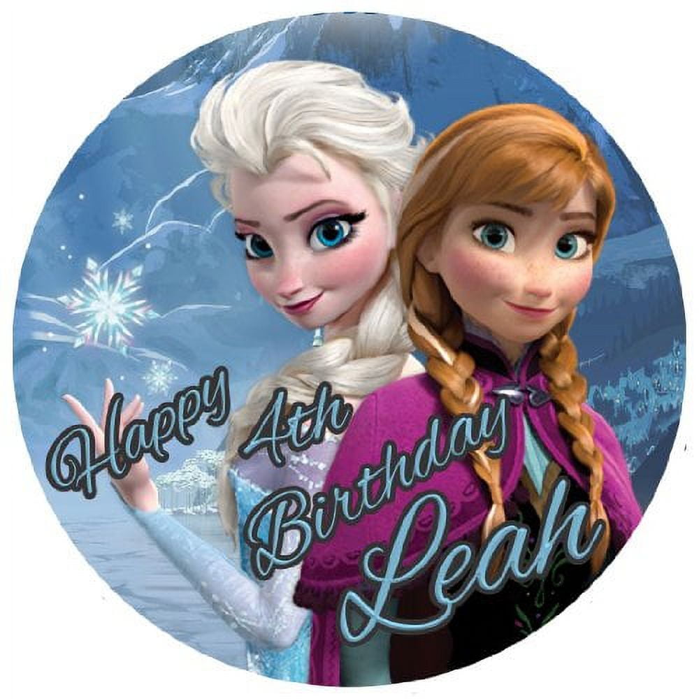 Frozen Anna Elsa Olaf and Snowflakes Edible Cake Topper Image ABPID052 – A  Birthday Place