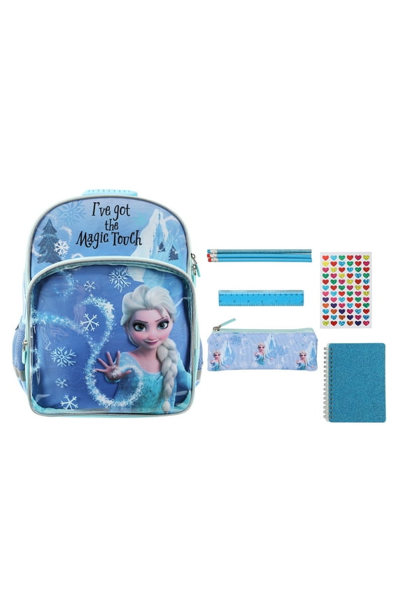 Frozen Elsa 5-Piece 16" Backpack & Stationery Value Set
