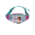 thumbnail image 1 of Frozen Elsa And Anna Little Girl Fanny Pack - Kids Phone Pouch Waist Bag, 1 of 2