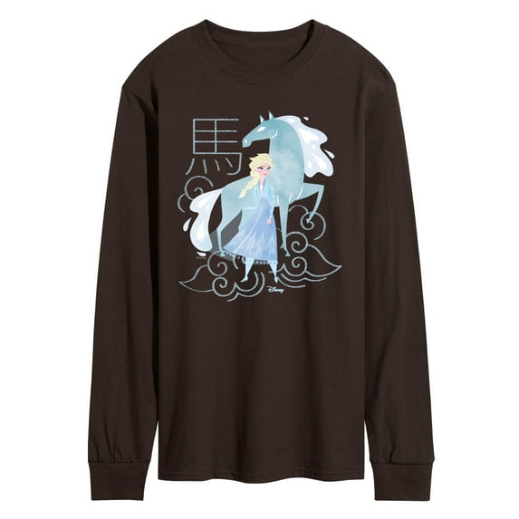 Frozen - Elsa And Nokk Year Of The Horse - Men's Long Sleeve Graphic T-Shirt