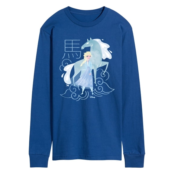 Frozen - Elsa And Nokk Year Of The Horse - Men's Long Sleeve Graphic T-Shirt