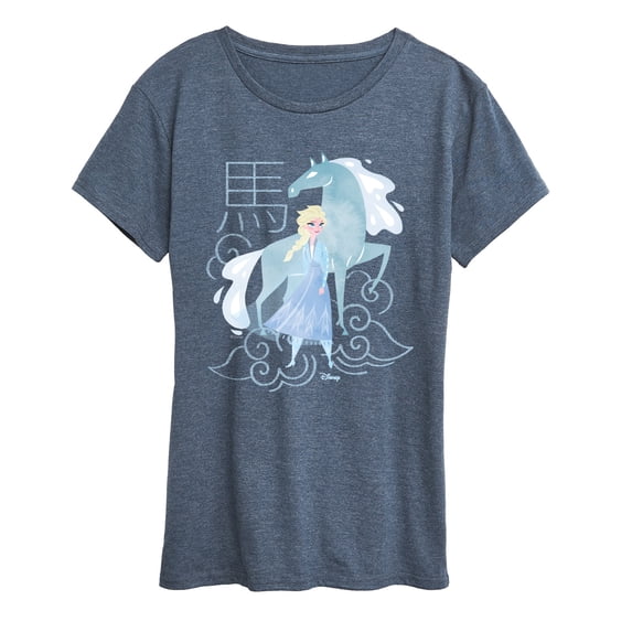 Frozen - Elsa And Nokk Year Of The Horse - Women's Short Sleeve Graphic T-Shirt
