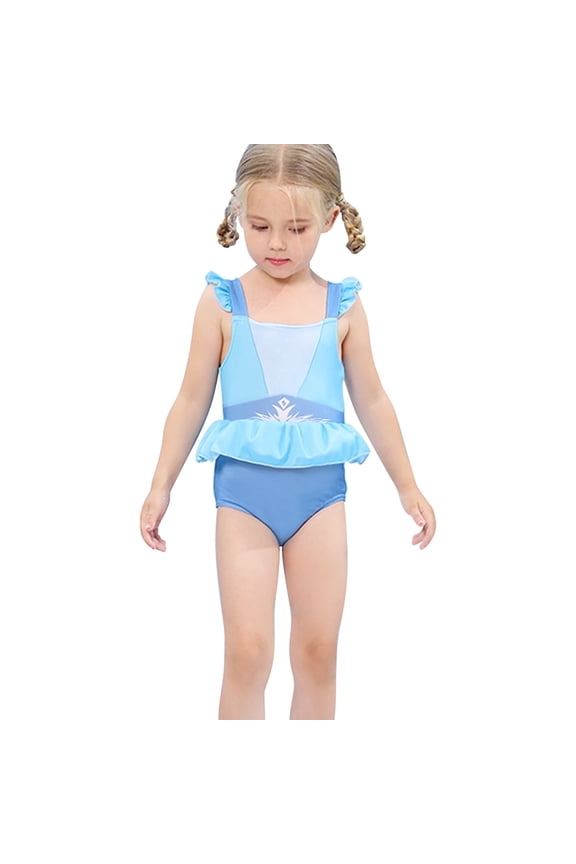 Little Girls Two-Piece Summer Swimwear Role Play Bikini Swim Suit Toddler Tankini Red 3-10 Years