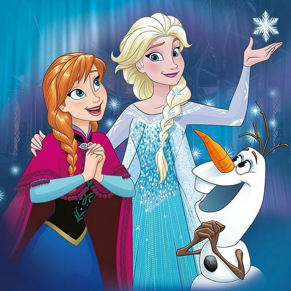 Elsa Anna Olaf Princess Prince DIY 5D Diamond Digital Painting Kit Crystal Rhinestone Embroidery Cross-stitch artwork Crafts Canvas wall decoration Birthday gift 12 X 12 inches