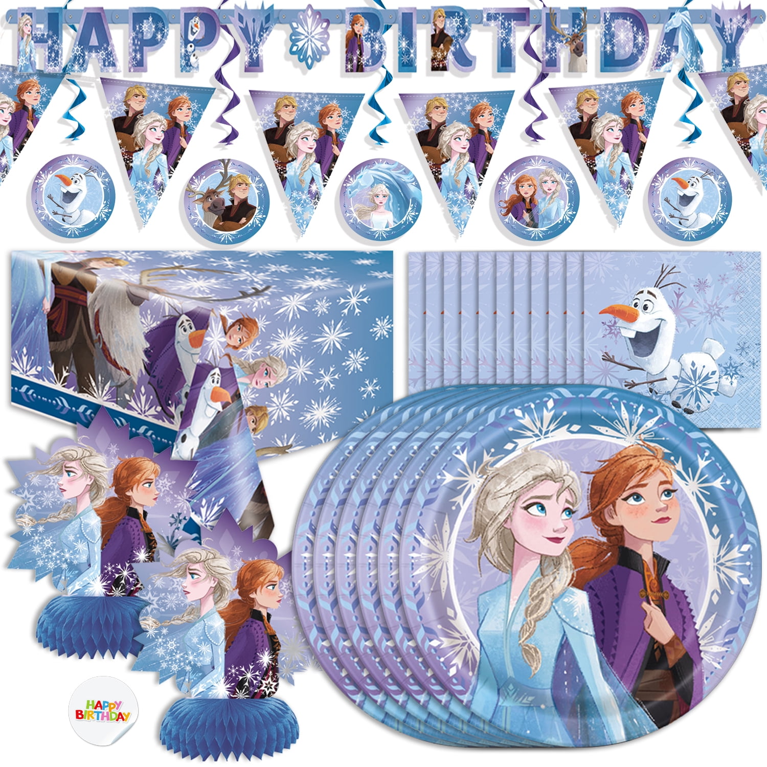 Unique Bluey Birthday Party Supplies | Serves 16 Guests | Bluey Party  Supplies | Bluey Party Decorations | Banner, Table Cloth, Dinner & Cake  Plates