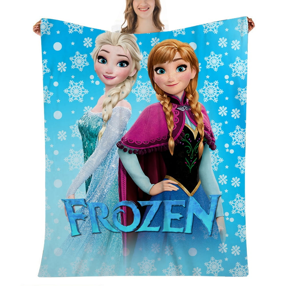Frozen Elsa Blankets, Super Soft Thick Fuzzy Warm Blanket for Bed and