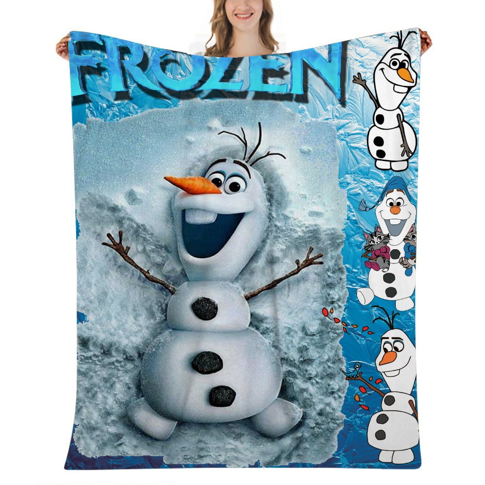 Frozen Elsa Cartoon Throw Blanket Lightweight Cozy Couch Bed Super Soft