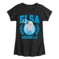 thumbnail image 1 of Frozen - Elsa Collegiate - Girls Toddler And Youth Fitted Short Sleeve Graphic T-Shirt, 1 of 5