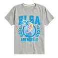 thumbnail image 1 of Frozen - Elsa Collegiate - Toddler And Youth Short Sleeve Graphic T-Shirt, 1 of 5